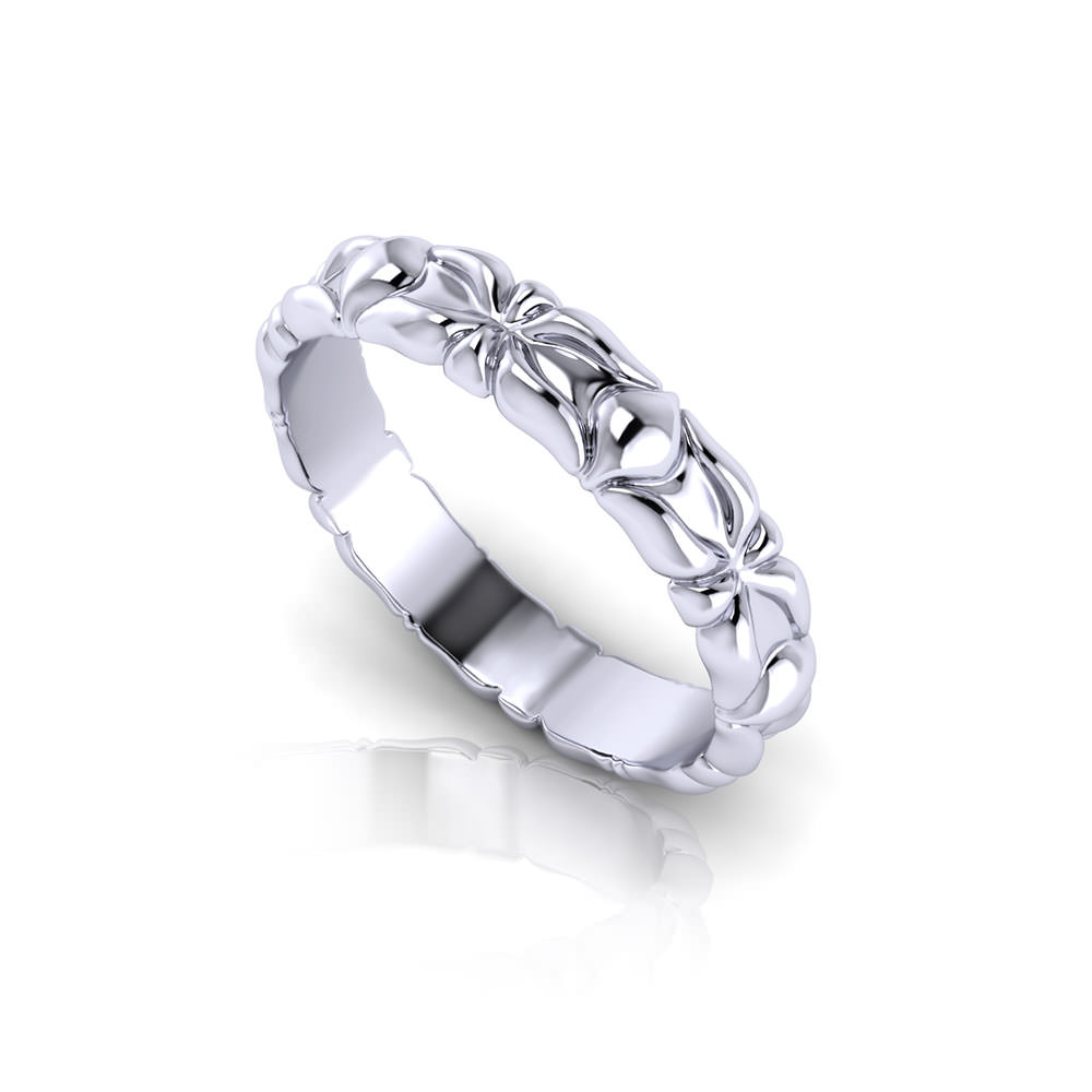 Sculpted Wedding Ring - Jewelry Designs
