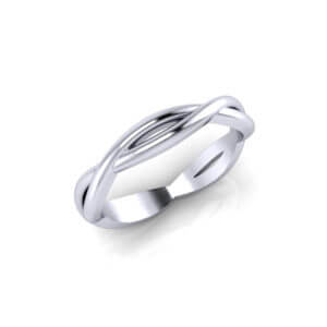 Crossover Wedding Ring