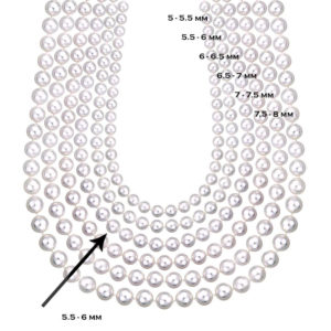 6mm Pearl Necklace Chart