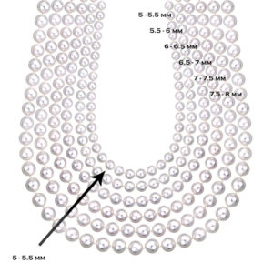 5.5mm Pearl Necklace Chart
