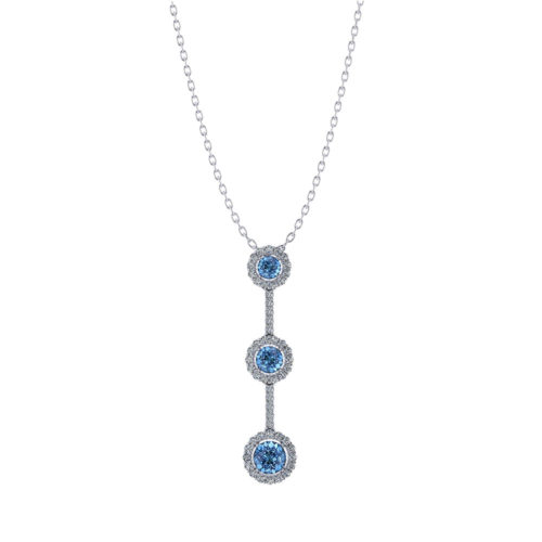 Aquamarine Tassel Necklace