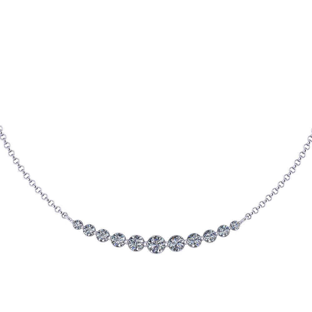 Graduated Diamond Necklace - Jewelry Designs