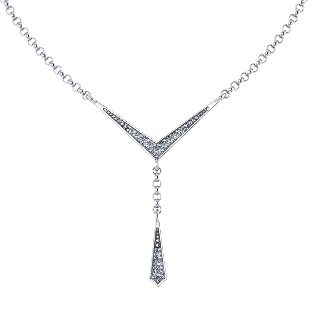 Diamond Lavalier - Jewelry Designs