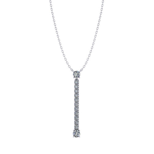 Long Diamond Y Necklace