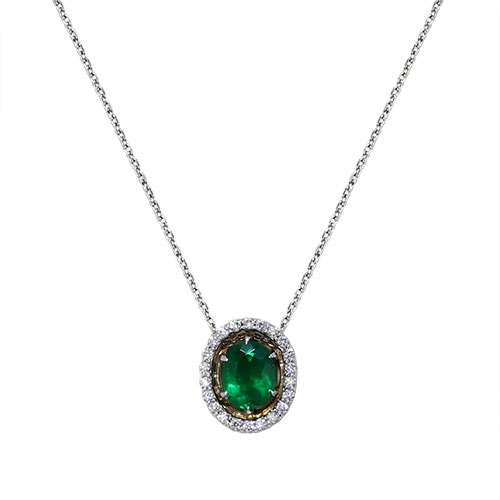 Artistic Emerald Necklace - Jewelry Designs