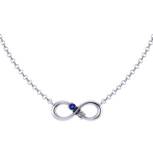 Birthstone Infinity Necklace