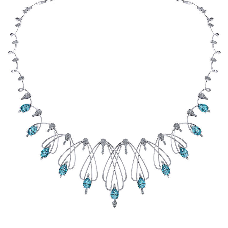 Aquamarine Statement Necklace Jewelry Designs