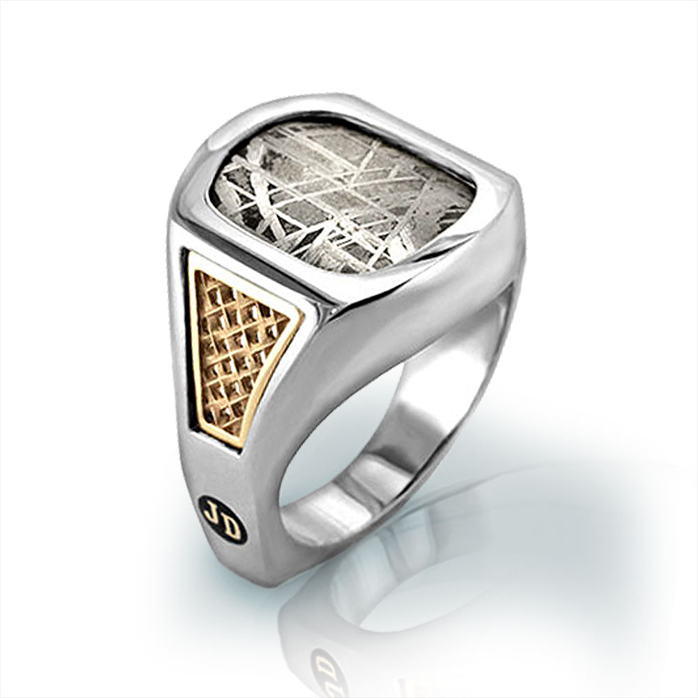 Men's Meteorite Ring Jewelry Designs