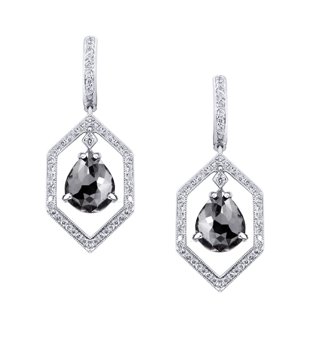 Black Diamond Earrings