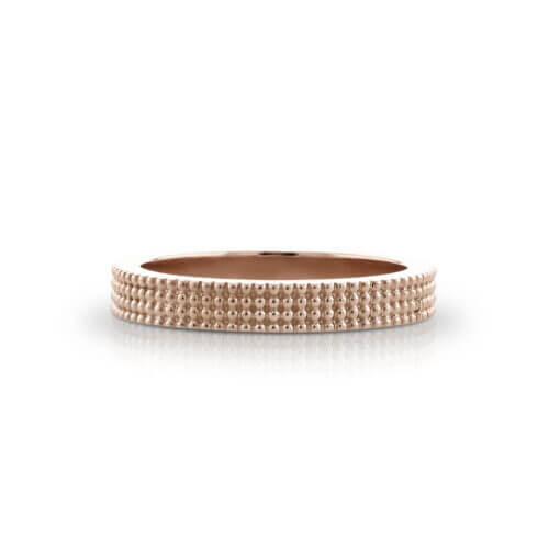 Textured Rose Gold Ring