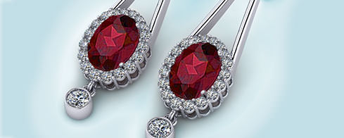 Ruby Earrings