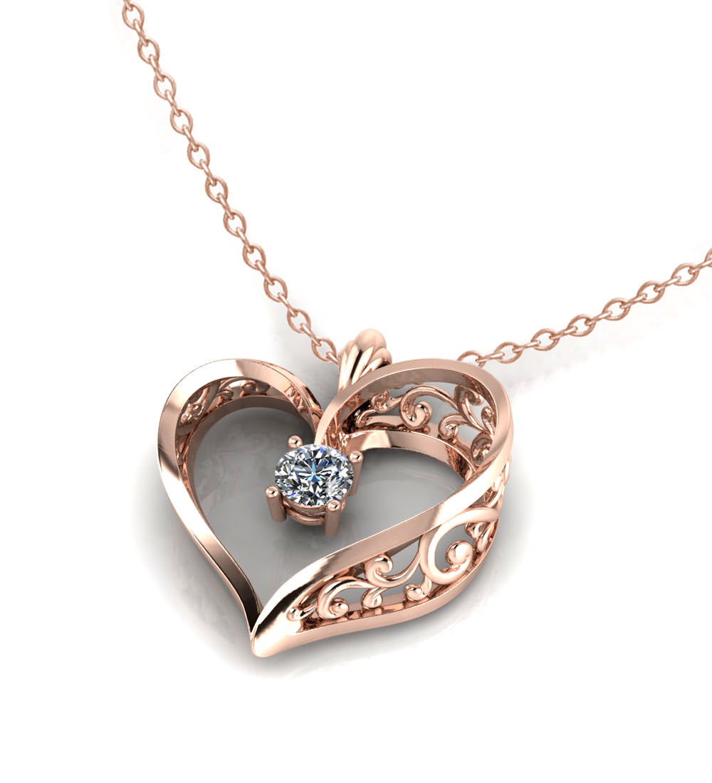 Heart Design Necklace | estudioespositoymiguel.com.ar