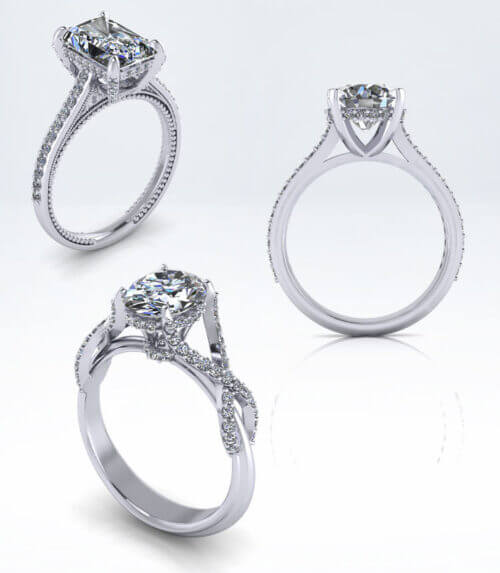 Hidden Feature Engagement Rings Hidden Halo Engagement Rings Archives - Jewelry Designs