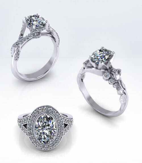 Oval Engagement Rings - Jewelry Designs - Product