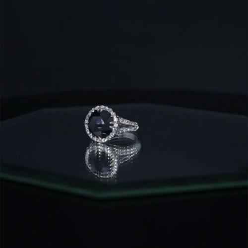 Rose-Cut-Black-Diamond-Ring IG